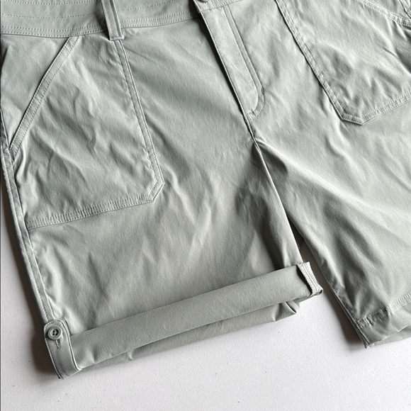 Eddie Bauer Sage Green Rolled Hem Bermuda Shorts Lightweight Casual - Picture 4 of 15